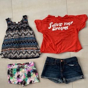 2 shorts and 2 shirts!!!!